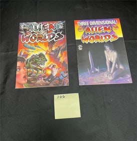 Alien Worlds 1 & 8 Epic Sci-Fi Comics