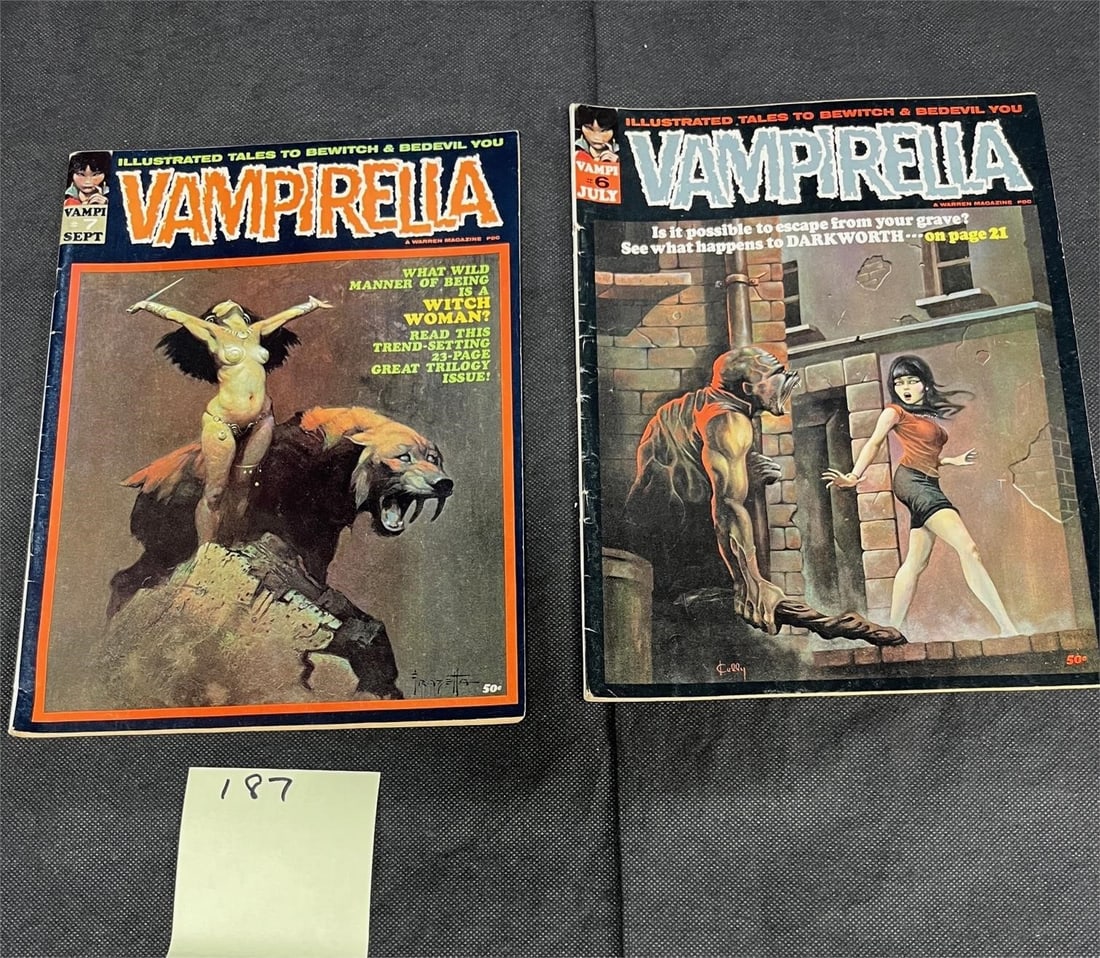 Vampirella 6 & 7 Classic Frazetta Cover (1 of 2)