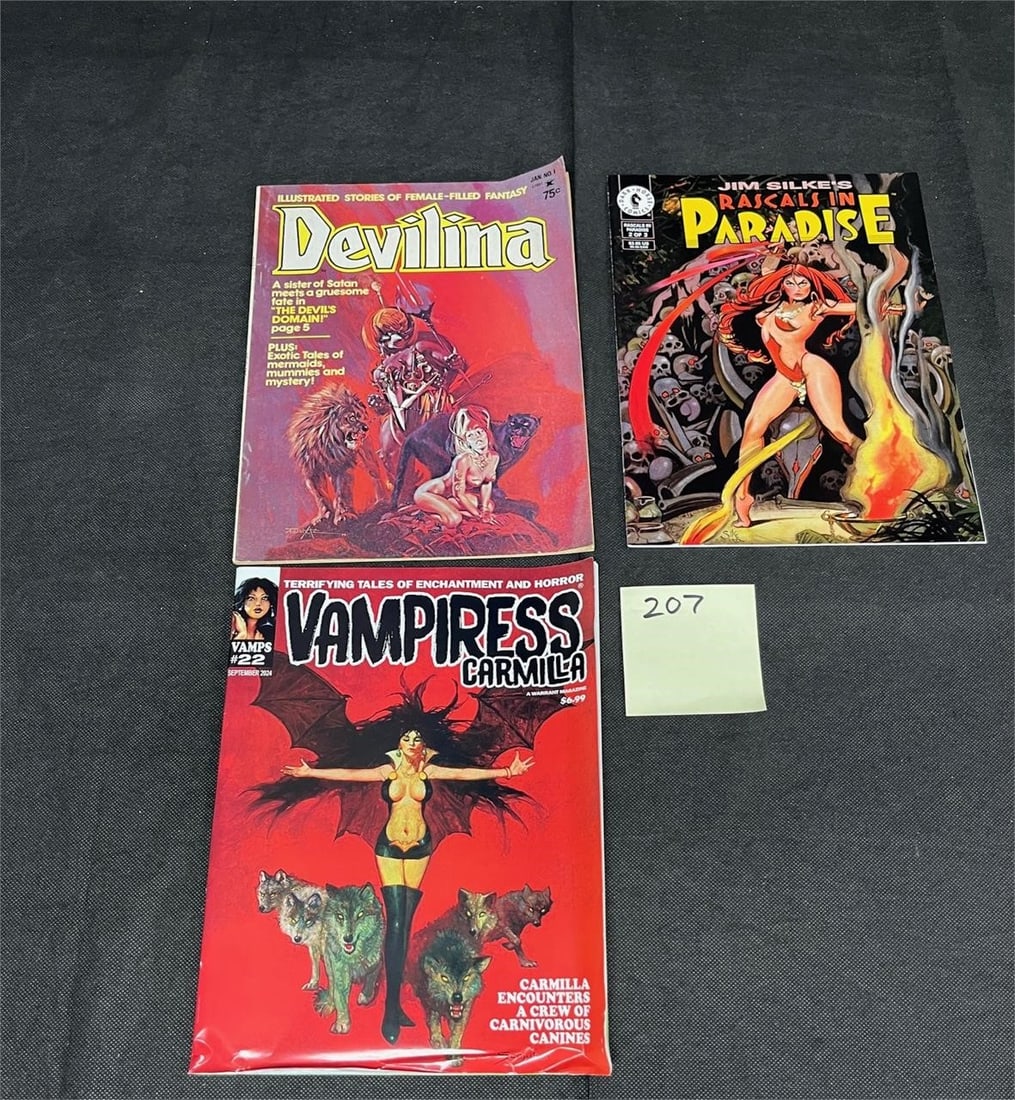 Modern Horror Magazines w/ Devilina (1 of 2)