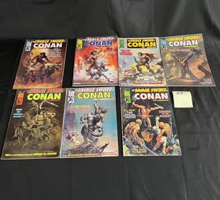 Savage Sword of Conan Magazines w/ Boris Art