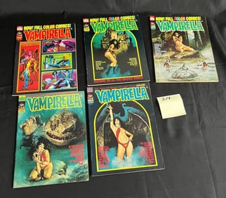 Vampirella 26-30 Warren Magazine Bronze Age Horror