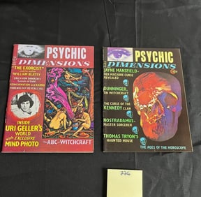 Psychic Dimensions Magazine Jan. & Jul 74 Issues