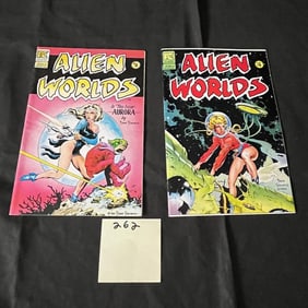 Alien Worlds 2 & 4 Dave Stevens Art