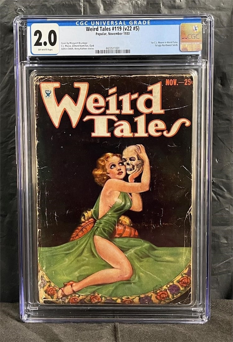 Weird Tales 119 1st C.L. Moore 1933 Pulp CGC 2.0 (1 of 1)