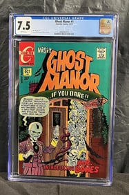 Ghost Manor 1 CGC 7.5 Charlton Bronze Age Horror