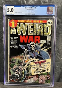 Weird War Tales 1 CGC 5.5 DC Bronze Age Horror