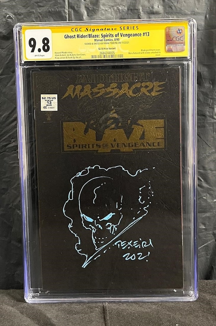 Mark Texiera Signed & Original Art Comic CGC 9.8 (1 of 1)
