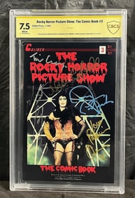Meatloaf Tim Curry + Signed Rocky Horror Comic