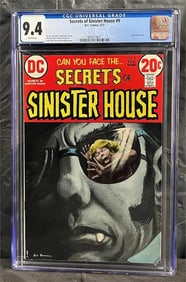 Secrets of Sinister House 9 CGC 9.4 FMV $500