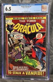 Tomb of Dracula 3 CGC 6.5 Marvel Bronze Age
