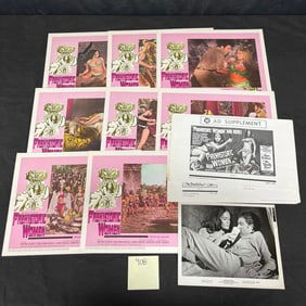 Prehistoric Women Original Lobby Card Set & Press