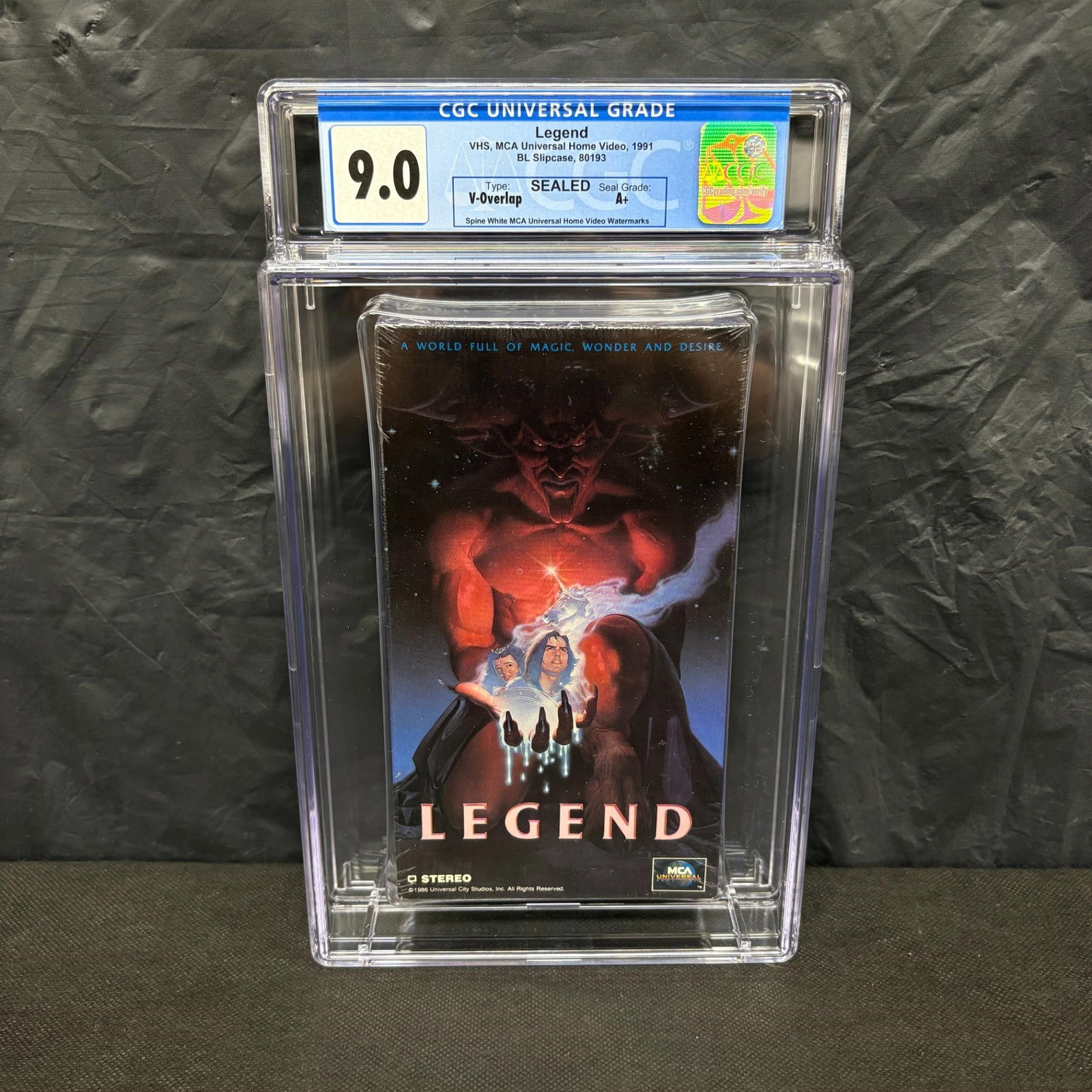 CGC 9.0 Legend Sealed VHS (1 of 2)