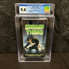 CGC 9.4 Swamp Thing Sealed VHS