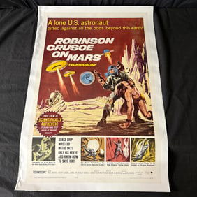 Robinson Crusoe On Mars One Sheet Linen Backed