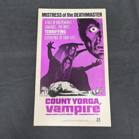 Count Yorga, Vampire Original 1970 Press Book