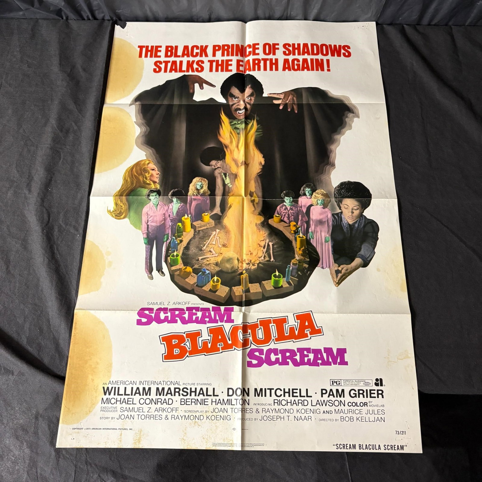Scream Blacula Scream Original One Sheet: Original 1973 One Sheet Movie Poster for Scream Blacula Scream. Blaxploitation. Pam Grier. Dimensions: 41x27. We ship in-house! We ship internationally. We also offer pick up and we offer a discount f