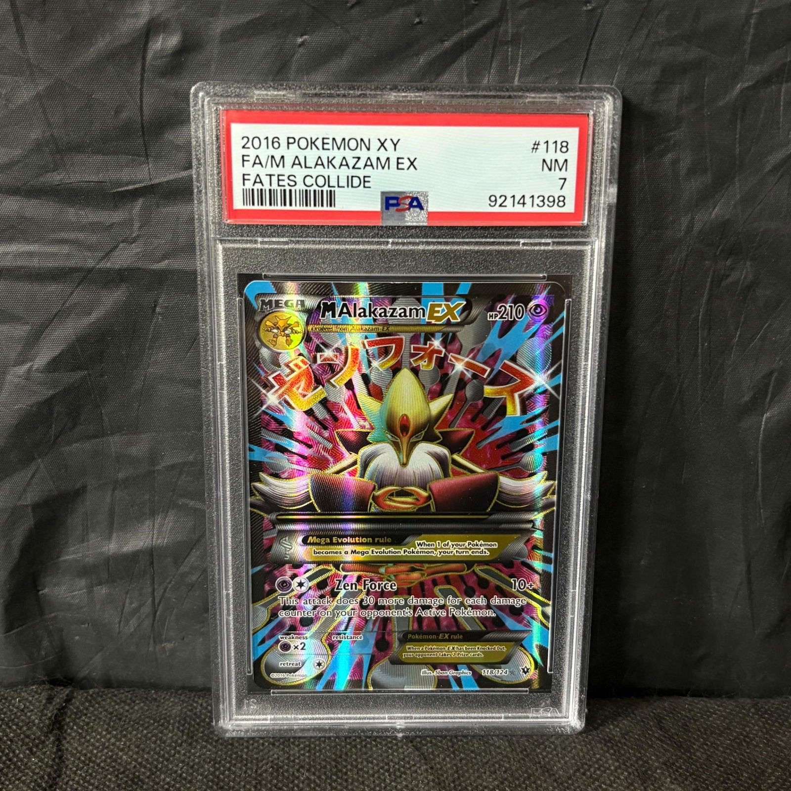 PSA 7 M Alakazam EX Fates Collide (1 of 2)