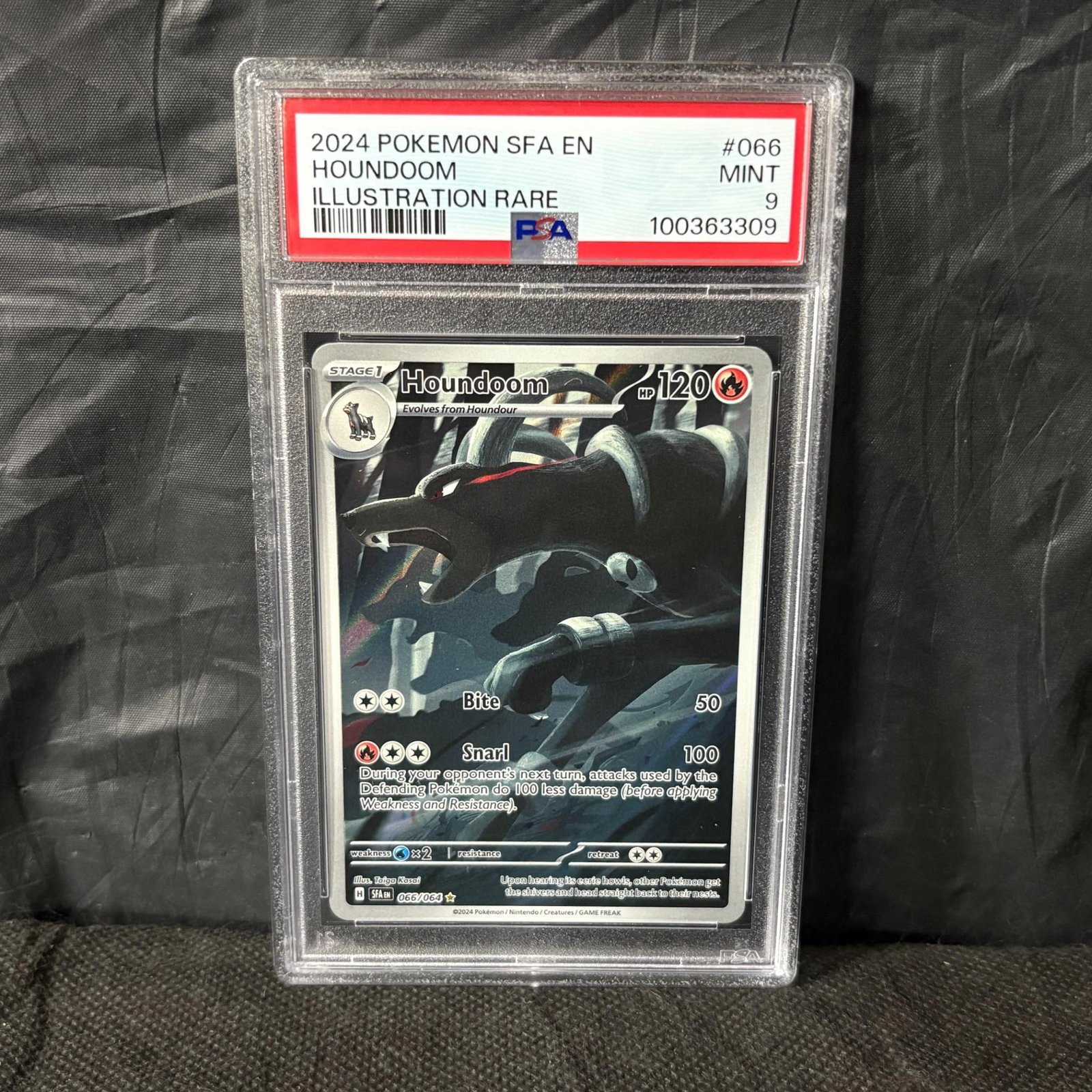 PSA 9 Houndoom Illustration Rare: PSA 9 houndoom #066 Illustration Rare Shrouded Fable Pokemon Card. We ship in-house! We ship internationally. We also offer pick up and we offer a discount for cash payments. Please look at pictures c
