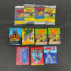 Sealed Vintage Horror and Sci-Fi Wax Packs +