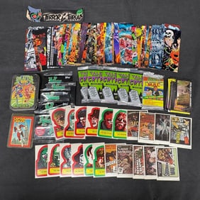 Vintage Horror Trading Cards, + Book Marks