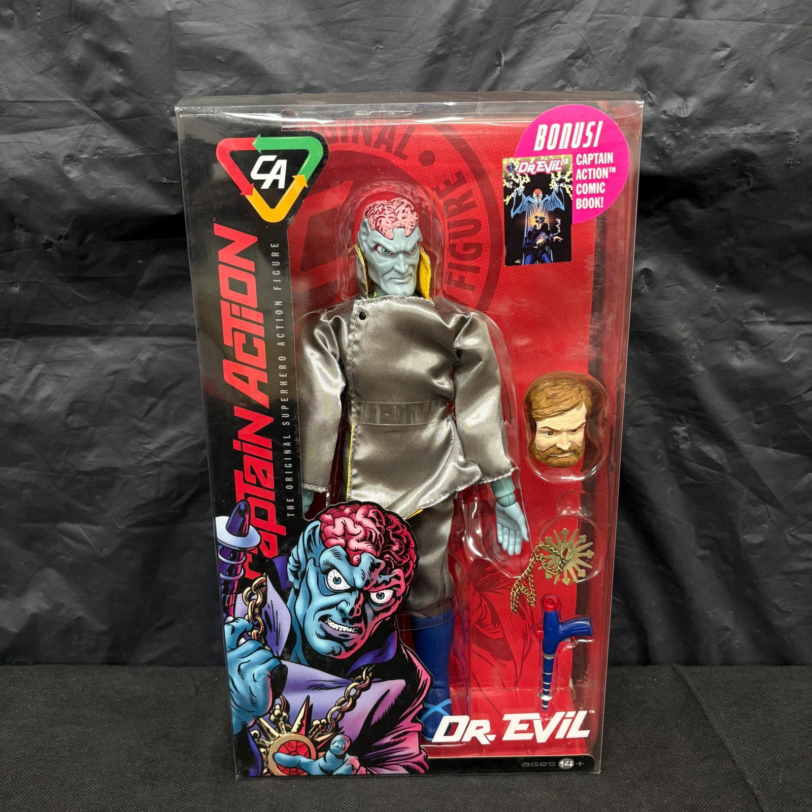 Captain Action Dr. Evil Deluxe Action Figure NIB (1 of 4)