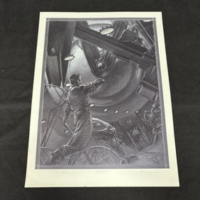 M.W. Kaluta Signed Metropolis Grot Print