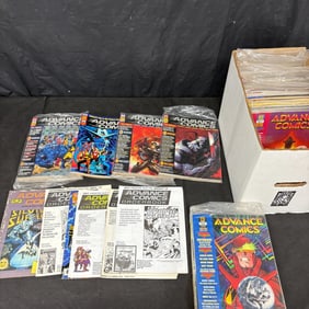 Short Box of Advance Comics Magazines, Some Sealed