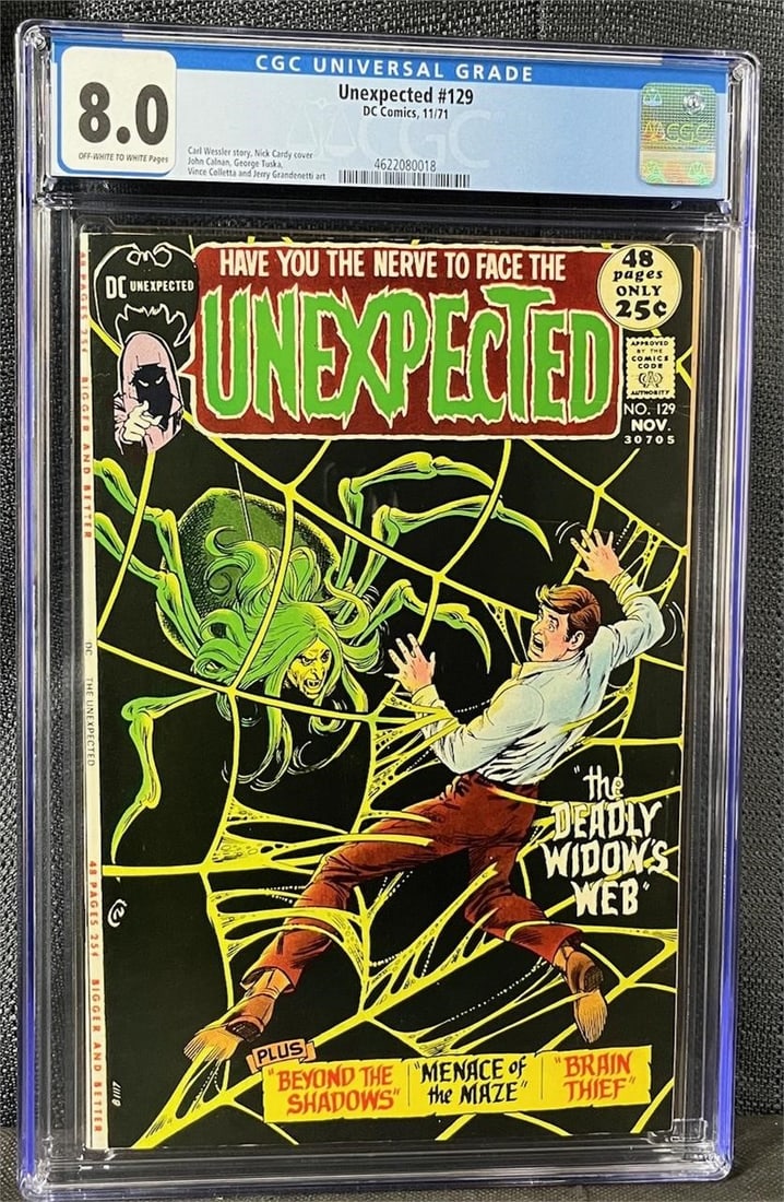 Unexpected 129 CGC 8.0 DC Bronze Age Horror (1 of 1)