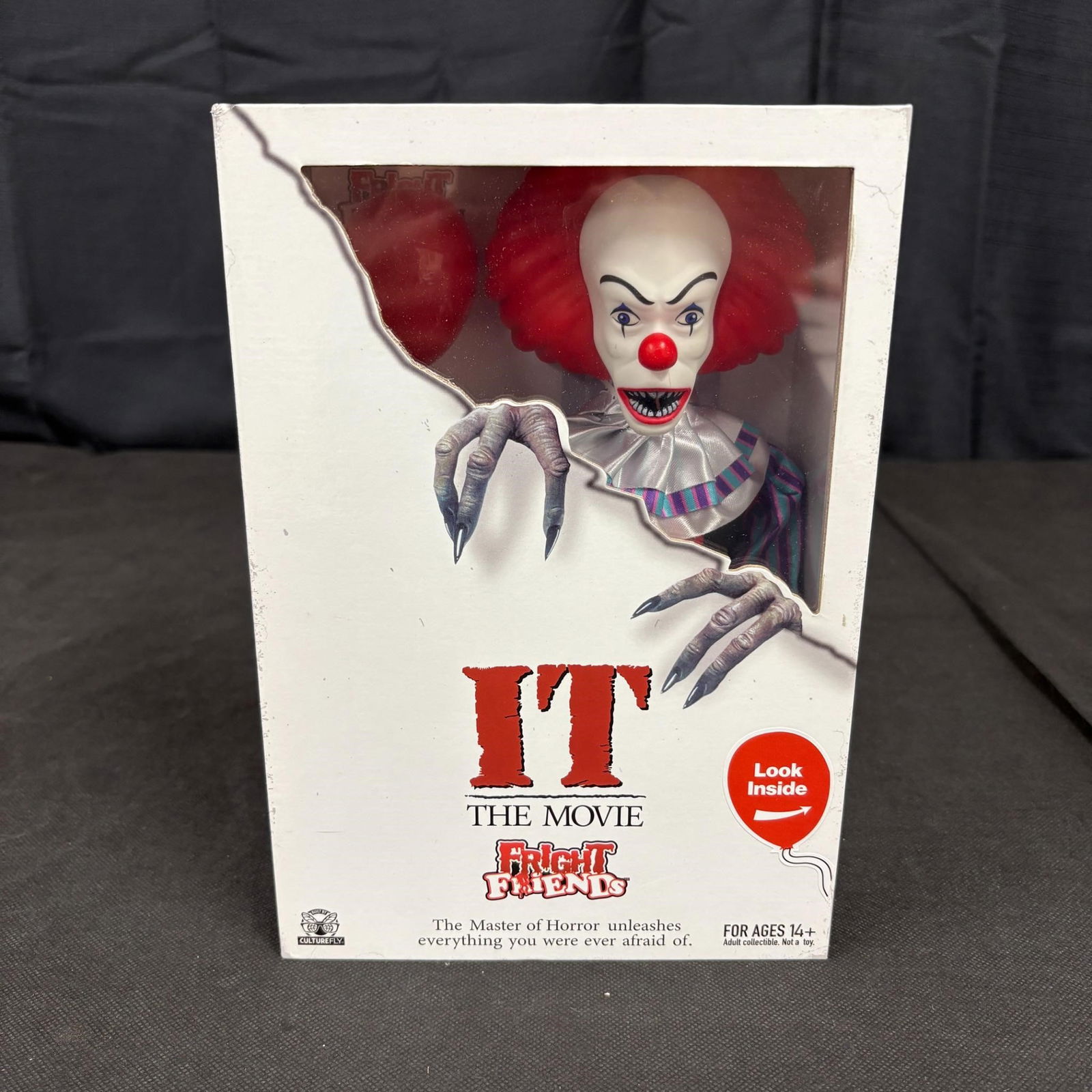 IT The Movie Fright Friends Toy, NIB: 2025 Culturefly It the Movie Fright Friends Pennywise NIB. We ship in-house! We ship internationally. We also offer pick up and we offer a discount for cash payments. Please look at pictures carefully
