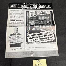 Alfred Hitchcock's Rear Window Press Book