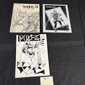 Knights of Paper Space 20 & 21 & Pulps Fanzines