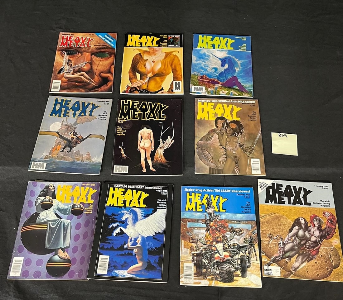 Heavy Metal Magazine Early 1980's Issues (1 of 5)