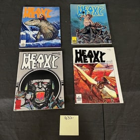 Heavy Metal Magazine Issues 4, 6, 7, & 8