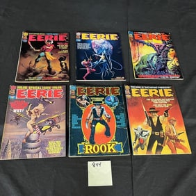 Eerie Magazine Lot w/ #81, Classic Cover + Rook