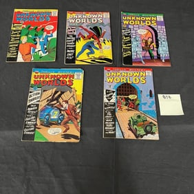 Unknown Worlds Silver Age Horror Comic Books