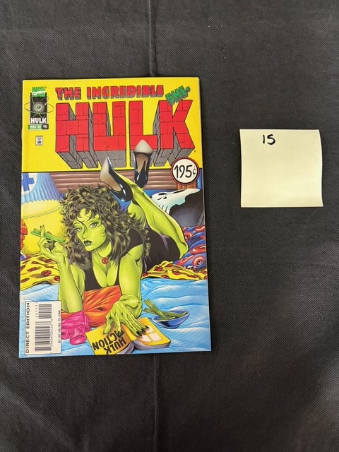 Hulk 441 She Hulk Pulp Fiction Homage Cover: We ship in-house! We ship internationally. We also offer pick up and we offer a discount for cash payments. Please look at pictures carefully to determine what you believe are the condition of each lo