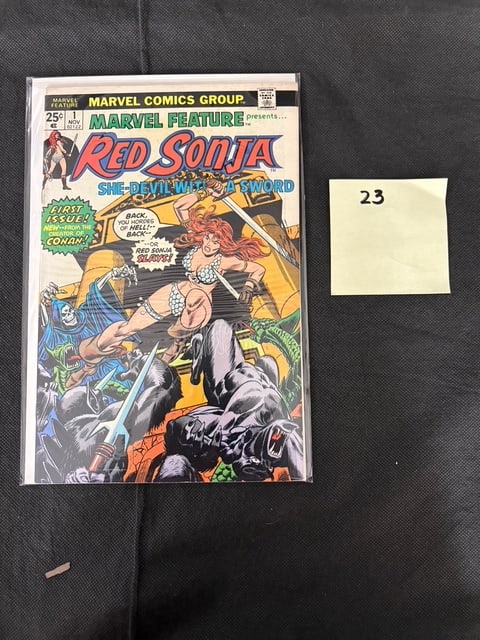 Marvel Feature 1 Red Sonja 1st Solo Story Bronze Age Comic Book (1 of 1)