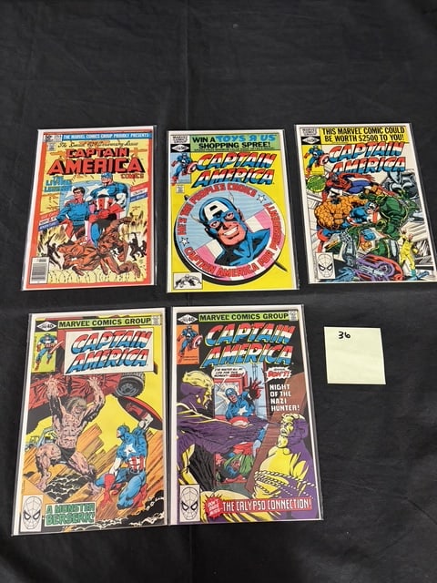 Marvel Comics Captain America Bronze Age Comic Books w/ Anniversary Issue (1 of 1)