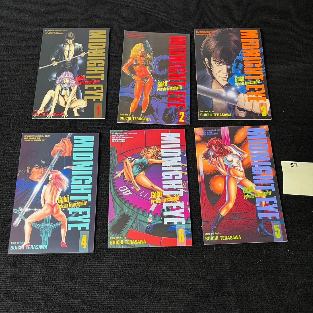 Midnight Eye Viz Comics Mature Reader Complete Run #1-6 (1 of 2)