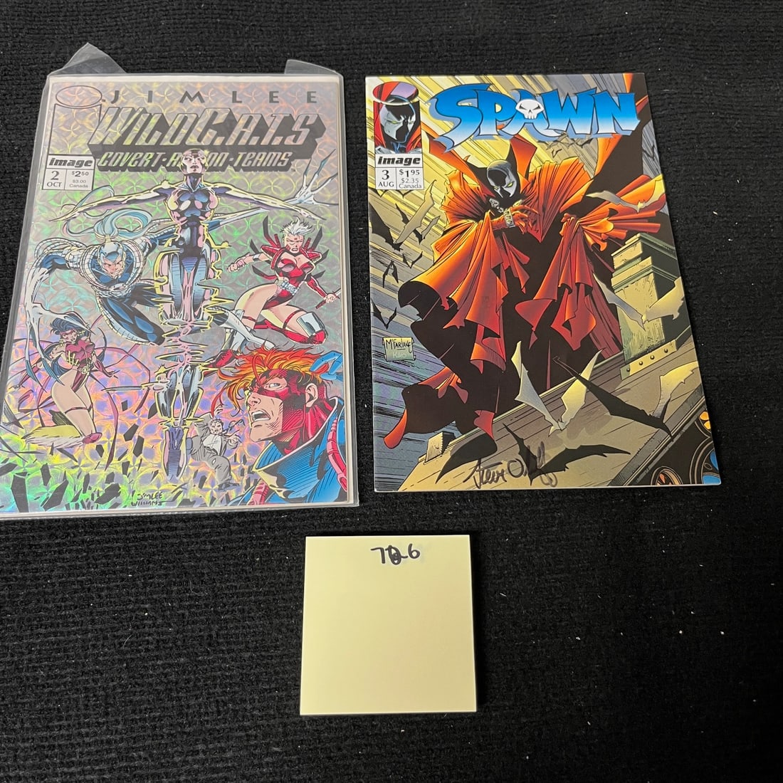 Spawn 3 Signed by Steven Oliff + Wild CATS #2 Comic Book (1 of 2)