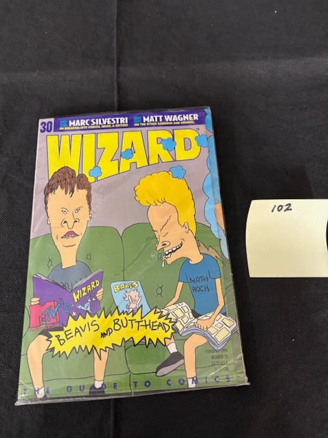 Sealed Wizard Magazine Bevis and Butt-Head Cover (1 of 2)