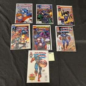 Marvel Comics Captain America Liefeld Series Comic Books w/#1 Issue