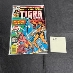 Marvel Chillers Feat. Tigra Bronze Age Comic Book