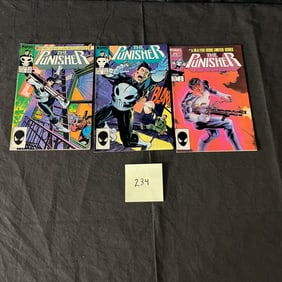 Punisher 1-3 Marvel Copper Age Comic Books