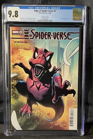 Edge of Spider-verse 1 Marvel Modern Age Comic CGC 9.8 Yu Variant Cover