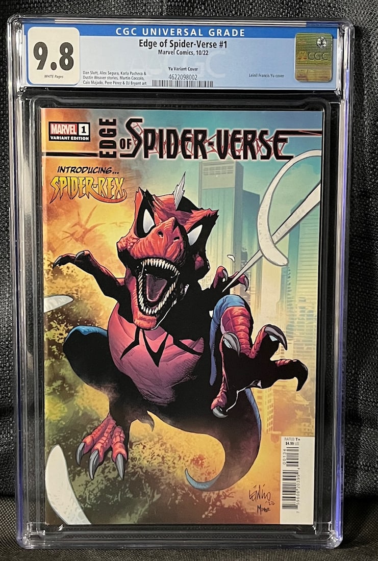 Edge of Spider-verse 1 Marvel Modern Age Comic CGC 9.8 Yu Variant Cover (1 of 1)