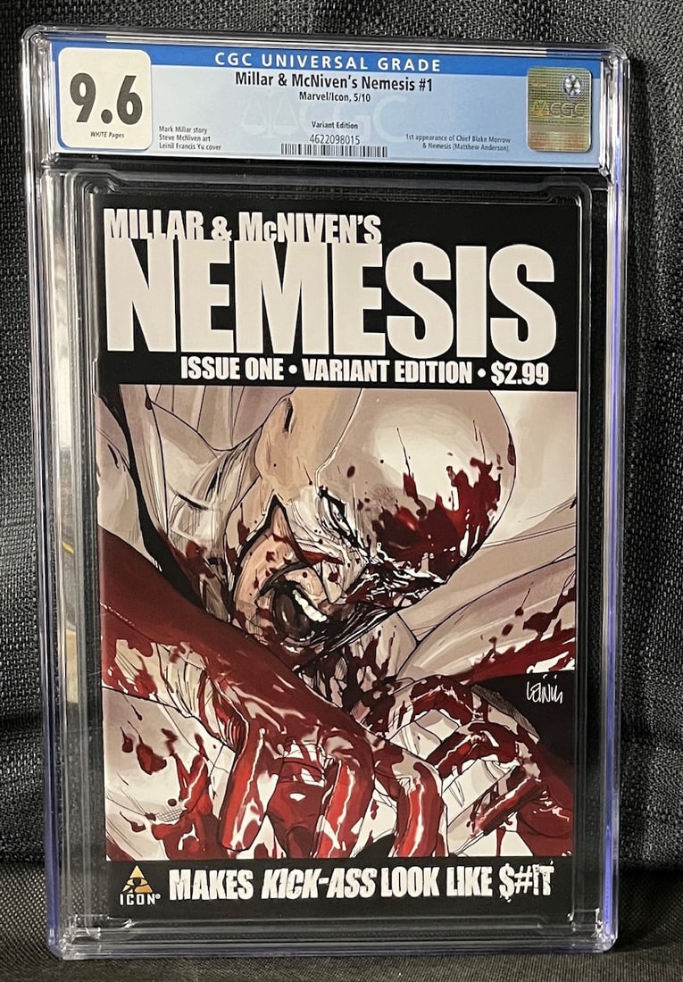 Millar & McNiven's Nemesis #1 Variant Edition Comic 1st APP Key CGC 9.6 (1 of 1)
