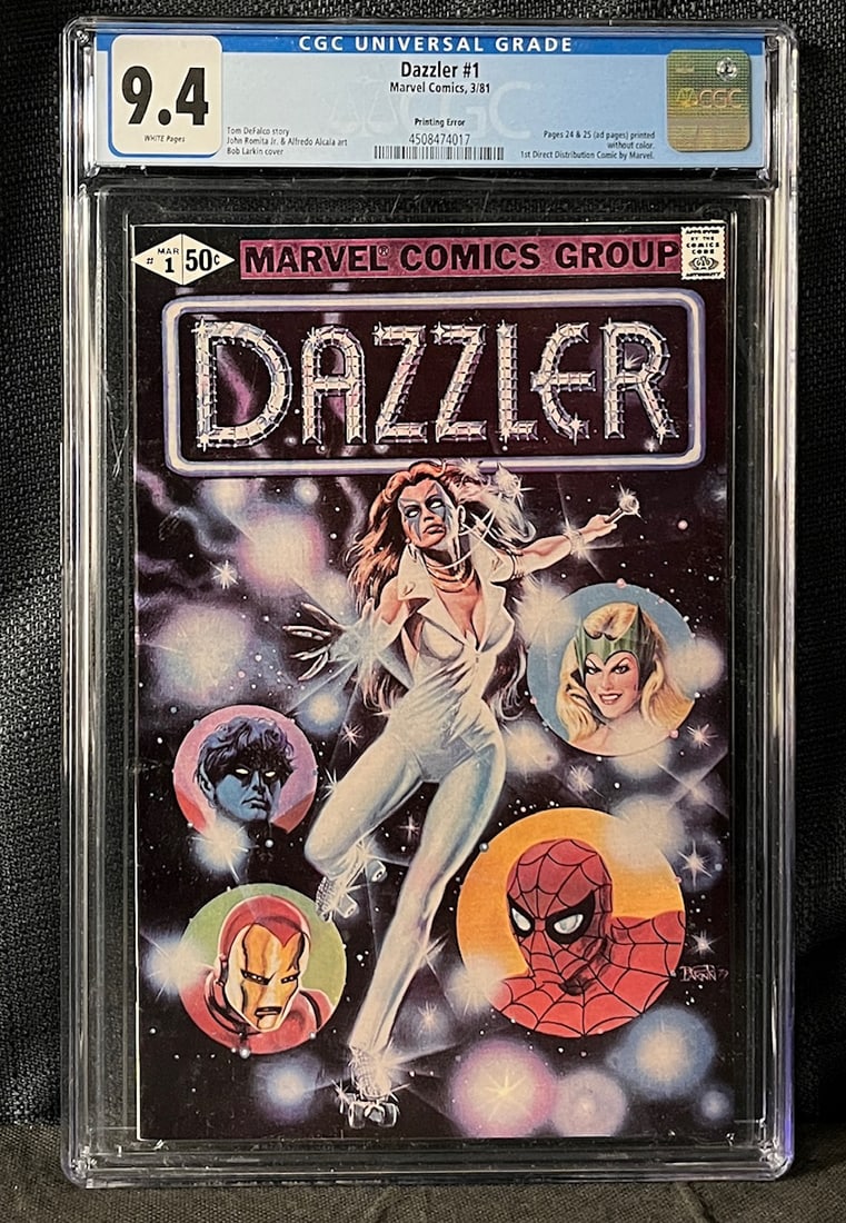 Dazzler 1 Marvel Bronze Age Key Comic Book Printing Error Ed. CGC 9.4 (1 of 1)