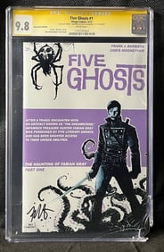 Five Ghosts 1 Signed by Frank Barbiere Convention Edition #'d to 10 CGC 9.8 Cracked Case