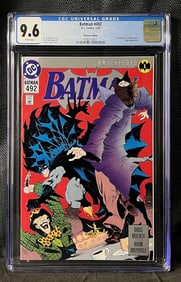Batman 492 Platinum Edition Knightfall Storyline Begins CGC 9.6 Comic Book